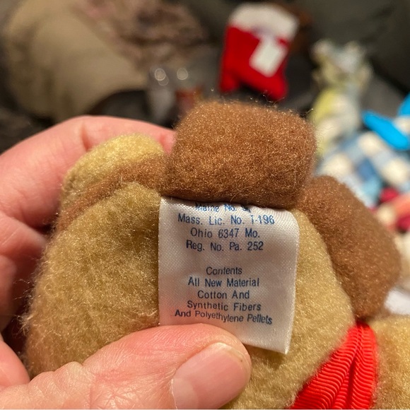 Vintage Hallmark Rodney Reindeer Stuffed Animal Plush Toy Puffalump StyleVintage - Picture 4 of 5